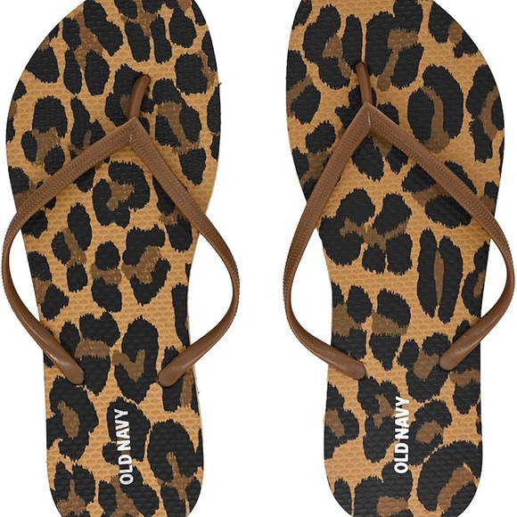 Old Navy Shoes - Old Navy Women's Animal Print Sandals - Brown‎ and Black
